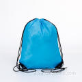 Solid color polyester drawstring backpacks